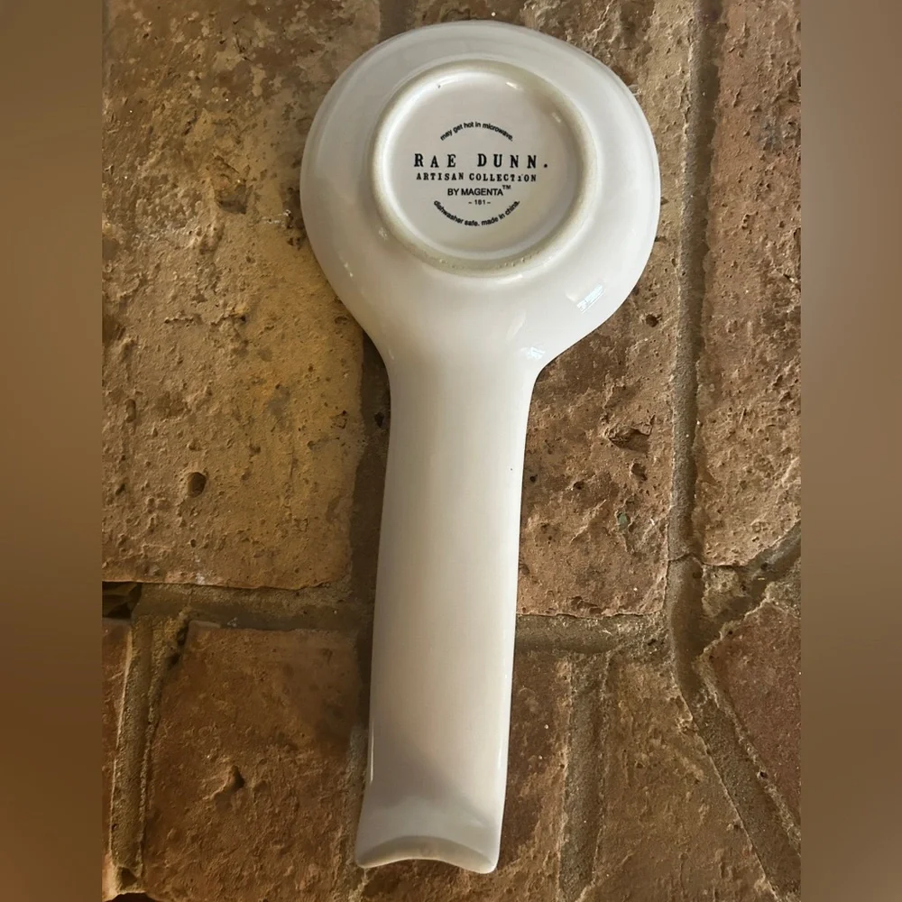 Rae Dunn spoon rest spring design.